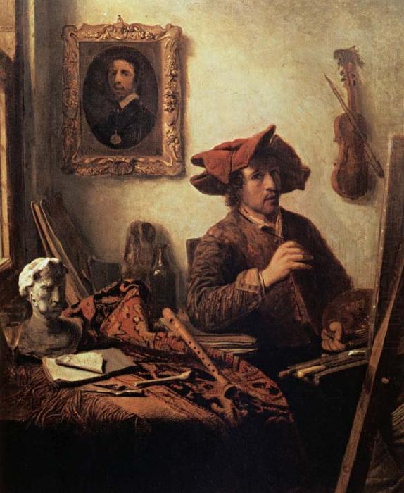 The Painter in his Studio, Job Berckheyde